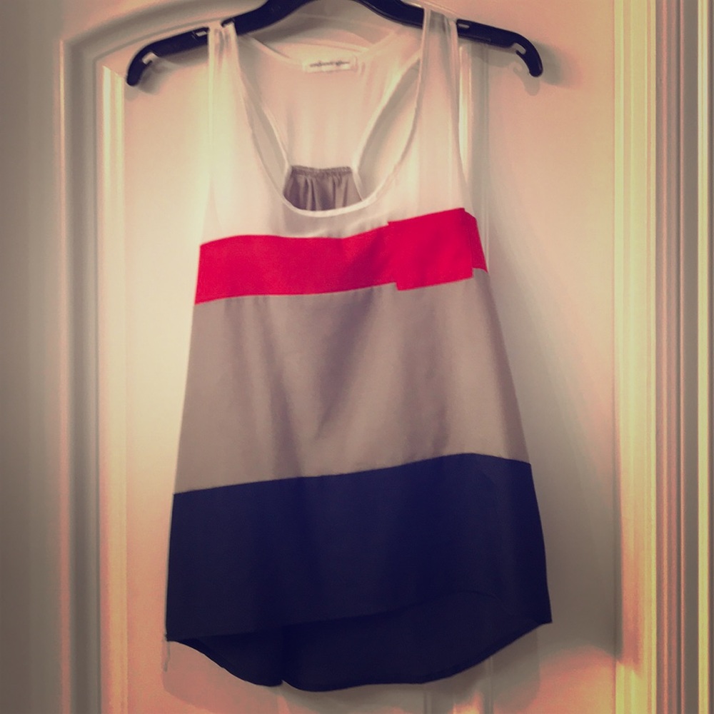 Red, white, and blue pocket tank - Size S